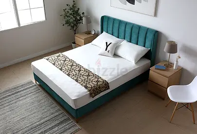 New Stylish King-Size Bed In Premium Quality - Hydraulic Storage Available on Demand