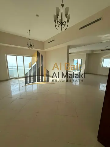 Four rooms and a duplex lounge for rent in Al Majaz 1 with a very spacious area, characterised by a wonderful sea view, all rooms are master