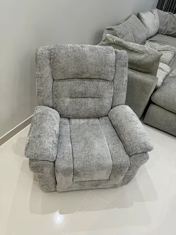 My grey fabric recliner chair - good condition