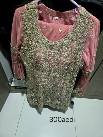 Elegant Pink Embroidered Dress