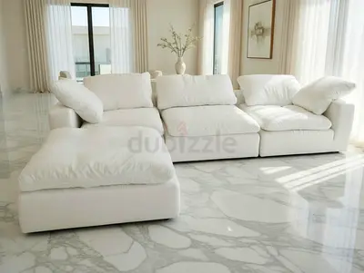 Top Rated Marina home Luscious feather 🪶 filled modular sofa with footstool
