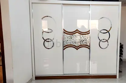 King Size Bed with Mattress, 3 Door Cupboard, Dressing Table, 2 Side Table