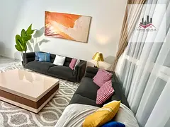 Sharjah, Muwaileh: One bedroom, living room, kitchen, and two bathrooms. Second occupancy. Hotel-sty