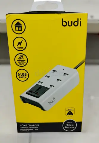 Budi Home Charger with 6 USB Ports