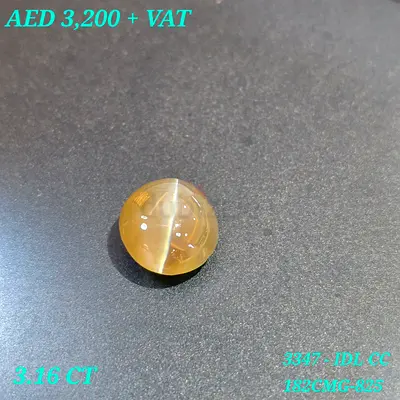 Natural Cat’s Eye Chrysobery 3.16 CT for sale in Dubai