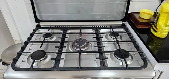 Stainless Steel 5-Burner Gas Stove