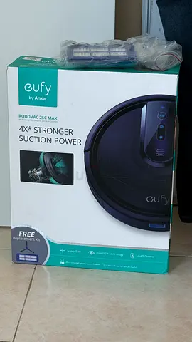 My Eufy RoboVac 25C Max — Boxed with spare filters