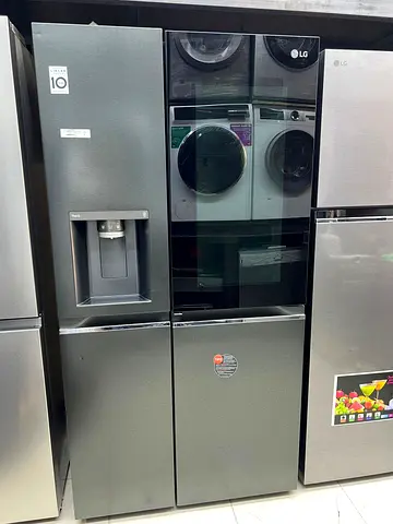 LG Multi-Door Refrigerator with Water Dispenser - Graphite Steel instaview  like new condition