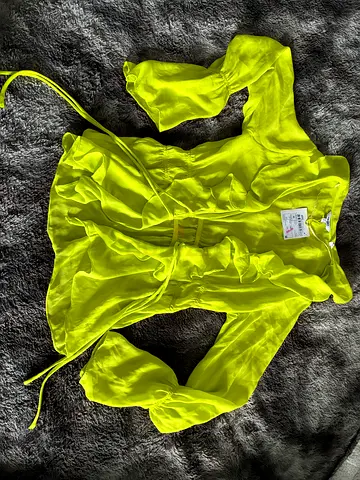 Beach Cover Up Womens Fashionable Neon Top with tag