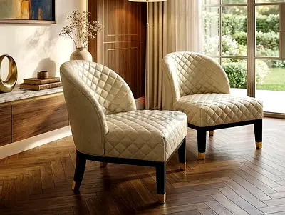 Grables leather Chairs by Sarreid