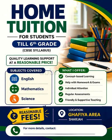 Tution Science, maths for CBSE students