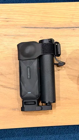 Insta360 X5 - Compact pocket gimbal camera with grip/mini tripod (portable handheld)