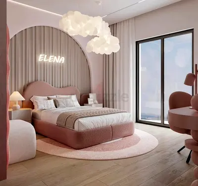 Customize Upholstered pink bed with Mattress all Colors Available