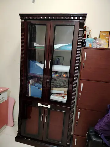 Elegant Wooden Display Cabinet