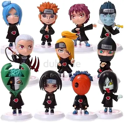 Anime Mini Figures Set (11pcs) – Collectible Characters Display Toys 🎌