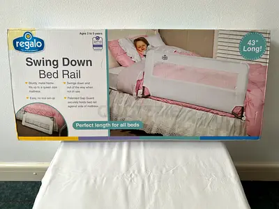 Brand new Swing Down Bed Rail - Perfect for All Beds