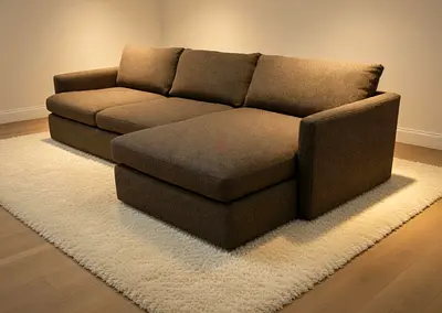 Cratebarrel lounge deep L shape sofa