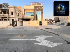 Modern corner villa for sale in Al Helio 2 – Ajman | 7 bedrooms + luxury roof terrace, price inclu
