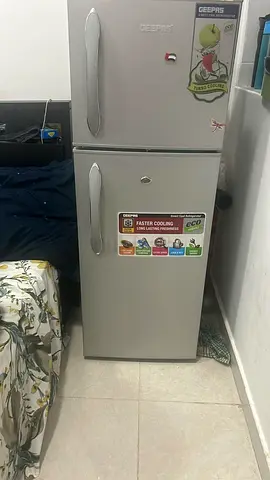 Silver Refrigerator in Good Condition