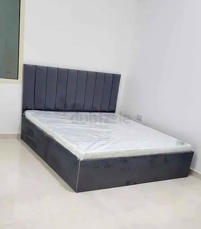 Stylish Grey Brand new Queen size bed storage bed good Quality Queen bed including medical mattress