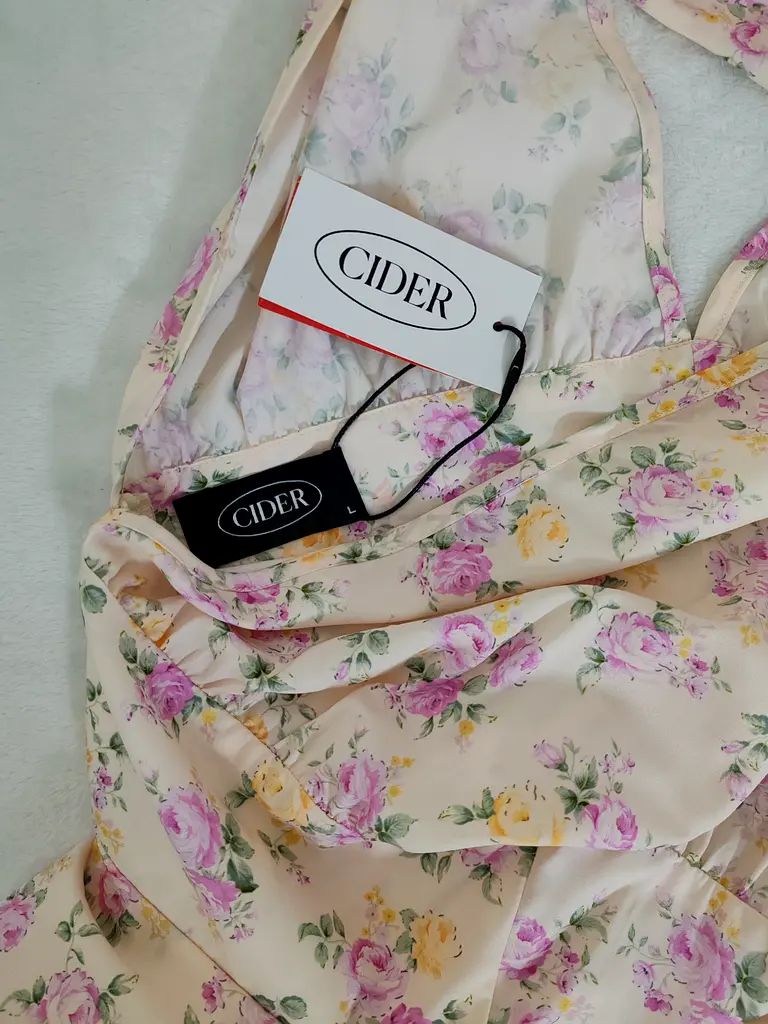 sachin and babi light blue dress Marissa Chiffon Dress in Ditsy Navy Floral Print main image 0