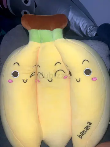 Banana Bunch Plush Toy - Soft Stuffed Fruit Pillow