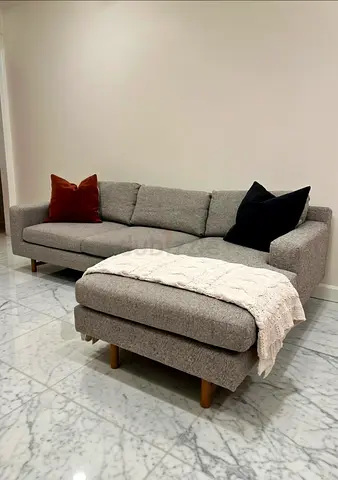 Selling As new West elm eddy L Shape Sofa