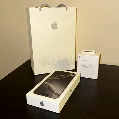 Used Apple iPhone 16 pro 256 (with box) + Apple 20W USB‑C Charger