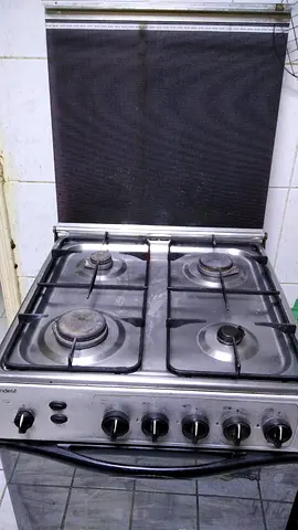 3-burner gas stove with oven - used, working