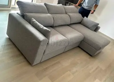 IKEA Esklstuna L Shape Sofa Gray Excellent Condition