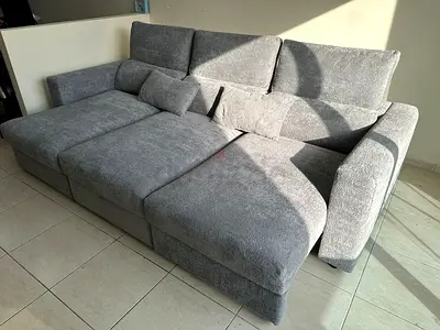 Soft Fabric Sofa Bed – Premium Finish High-quality fabric with smooth texture. Comfortable seating a