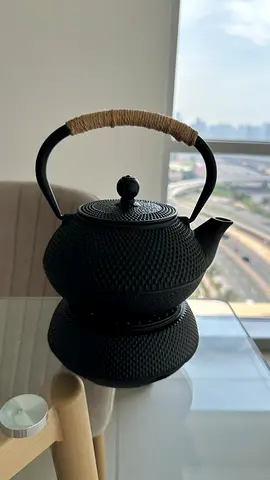 Cast Iron Teapot with Warmer Stand