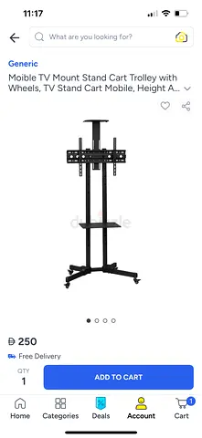 PS4 + 43 inch Philips smart screen + heavy duty screen stander