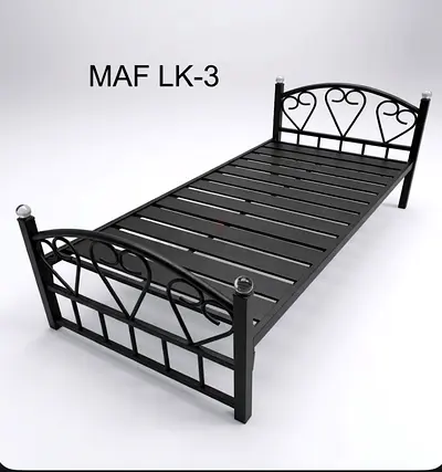 Elegant Metal Bed Frame -Heavy Duty 90x190cm