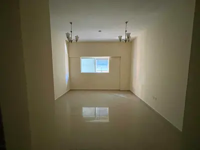 Cheapest 1-bedroom apartment with a living room, central AC, family building, excellent space in Al Qasimia Al Mahatta.