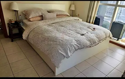 Ikea king size bed with mattress available in perfect condition