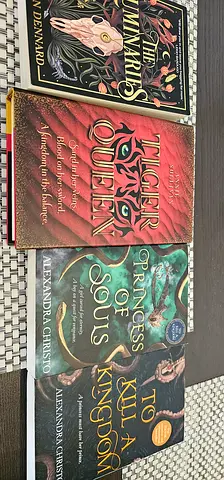 4 books for 150 To Kill A Kingdom, Princess of souls,The Luminaries Tiger Queen