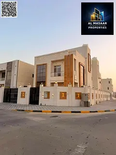 For sale: a luxurious villa in Al Zahia, corner lot, with a spacious area, high-end finishing, prime