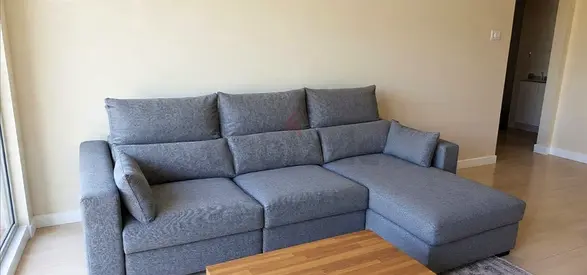 Great Condition IKEA Eskilstuna L shape sofa bed with storage Excellent condition