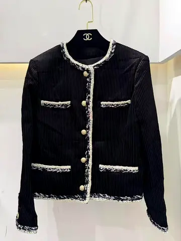Chanel black tweed jacket