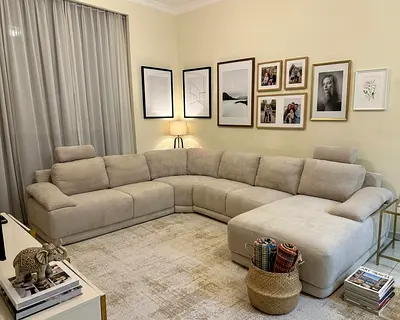 Modern living room sofa set with elegant look and comfortable seating for everyday use.