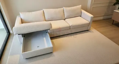 Ikea vimle L shape sofa bed with mattress