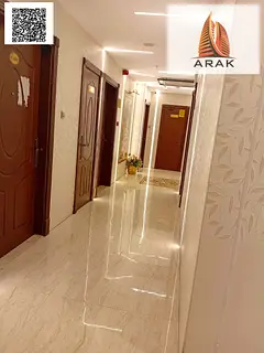 A luxurious apartment with a modern design and very spacious layout, featuring an open view that pro