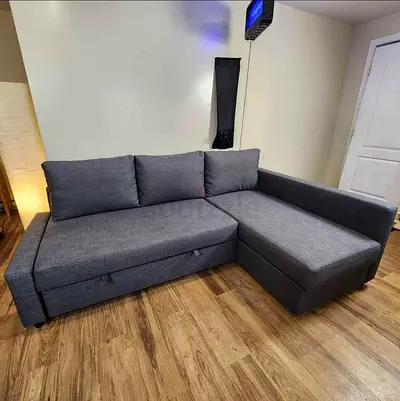 IKEA Gray Friheten corner sofa bed (L-shaped sofa combed)