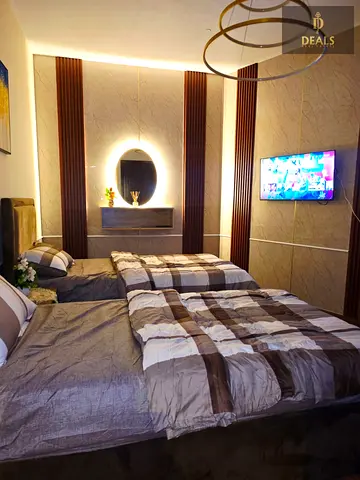 شقة فاخرة غرفتين وصالة للبيع في أبراج هورايزون – الراشدية | إطلالة بحرية وعائد استثماري مرتفع