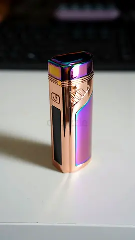 USB Rechargeable Triple Torch Flame Butane Lighter with Battery Indicator