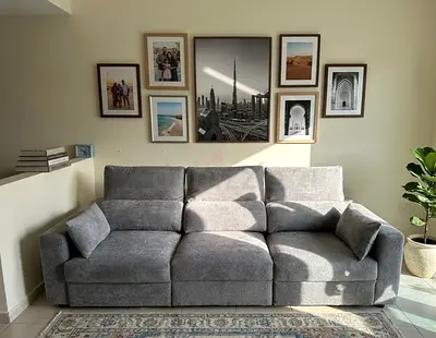 High Comfort Sofa Bed – Easy Conversion User-friendly design allows quick transformation into a bed