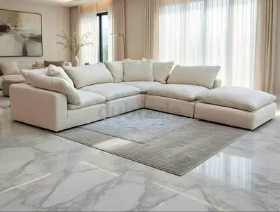 As New Marina home Luscious could feather 🪶 filled modular sofa with footstool