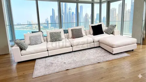 Marina Home L Shape Sofa Beige Excellent condition