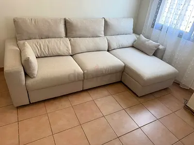 As New 6_mnth used Ikea Esklstuna lshape sofa bed beige